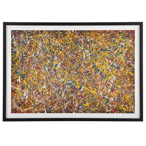Manner of Jackson Pollock. Untitled Abstract