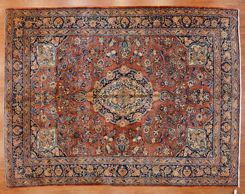 Semi-Antique Kazvin Rug, Persia, 8.9 x 11.7