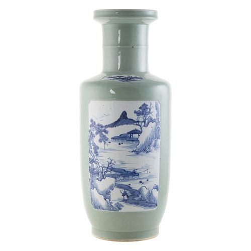Chinese Celadon & Blue/White Vase