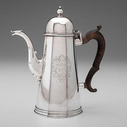 George I Sterling Coffee Pot 