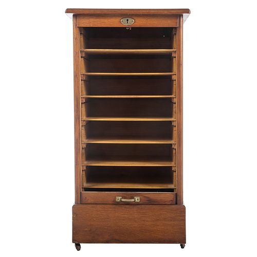 Maple Record/Storage Cabinet