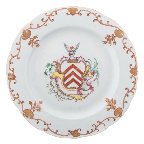 Chinese Export Armorial Plate