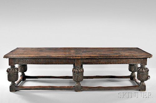 Elizabethan Oak Withdrawing Table