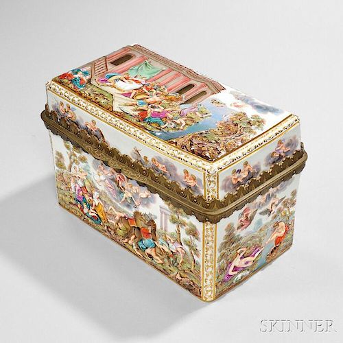 Meissen Capo di Monte-style Porcelain Box