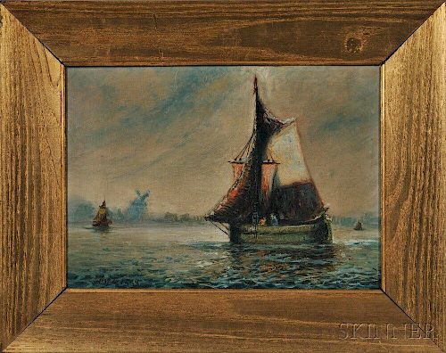 William Curry (American, 19th/20th Century)      Dutch Fishing Boat