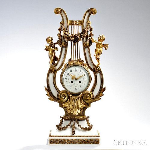 Crosnier Gilt-bronze Clock
