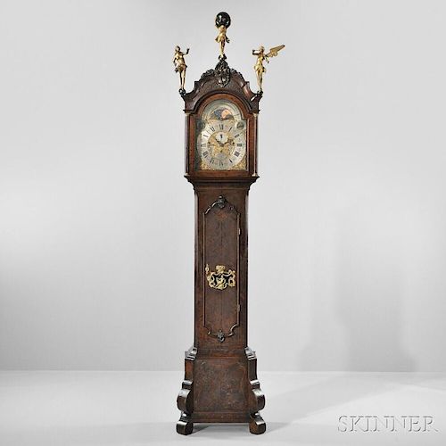 Dutch Mahogany Musical Long Case Clock