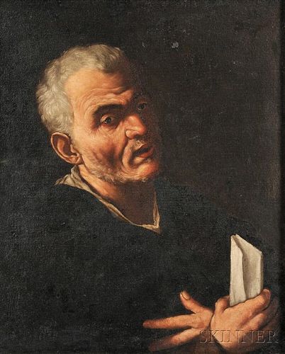 Flemish School, 17th Century      Portrait of a Man Holding Papers