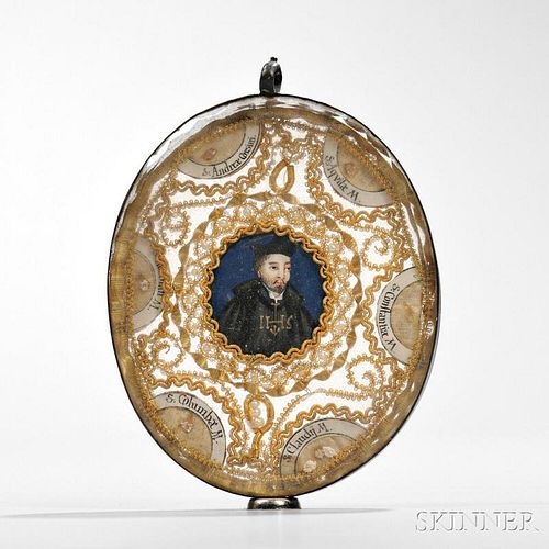 Two-sided Continental Reliquary Pendant