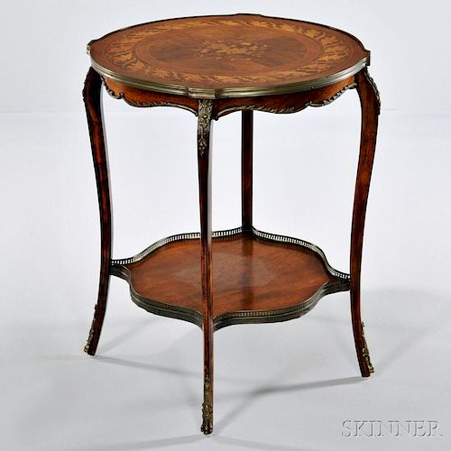 Louis XV-style Marquetry Table