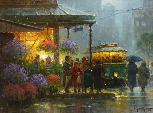 G. Harvey (1933-2017); Showers at the Market