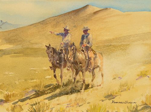 Edward Borein (1872-1945); Riders in the Desert