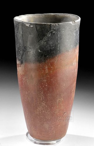 Tall Egyptian Predynastic Naqada Blacktop Vase