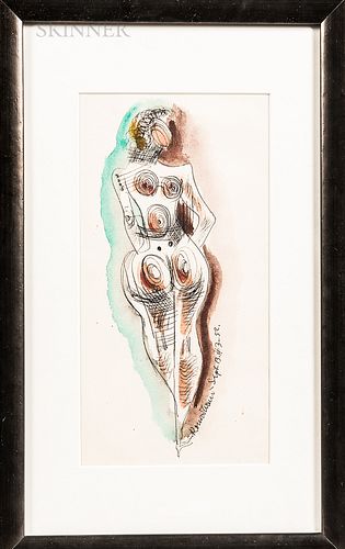 Konrad Cramer (German/American, 1888-1963)      Female Nude.