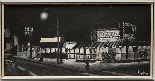 David Lowy (American, 20th Century)      Night Scene