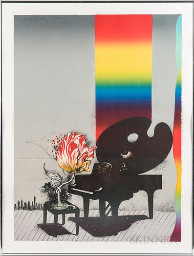 Ardy Strüwer (Javanese/Swedish/French, b. 1939)      Piano with Palette.