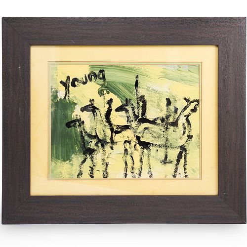 Purvis Young (American 1943-2010) Signed Painting