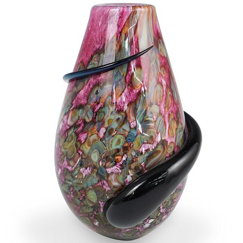 Robert Eickholt Art Glass Vase