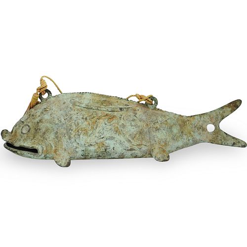 Antique Japanese Bronze Fish Chime