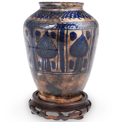 Chinese Blue Ceramic Vase