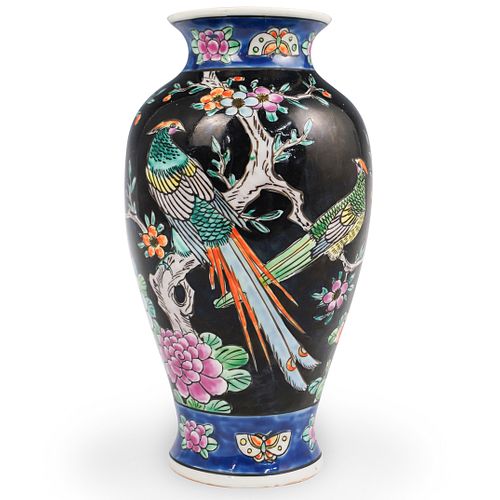 Japanese Porcelain Floral Vase
