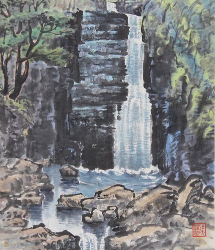 Wu Jiankun (B. 1938) "Yellow Dragon Pool"