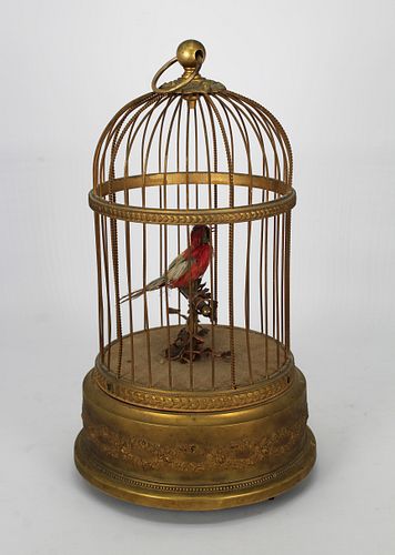 Antique French Bird Cage/Music Box