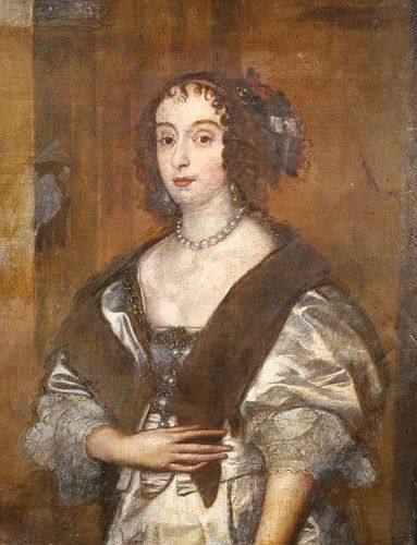 ENGLISH SCHOOL, PORTRAIT OF MARY VILLIERS, oil on