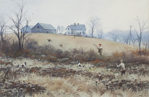Aiden Lassell Ripley (1896-1969) Pheasants Near the Old Farm 