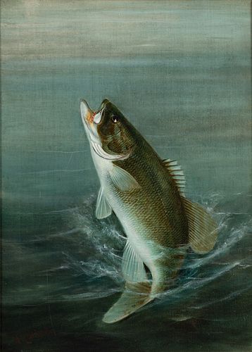 Harry A. Driscole (1861-1923)  Smallmouth Bass
