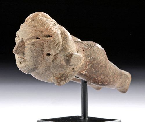 Fine Olmec Pottery Flying Shaman Figure