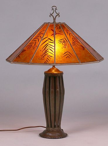 Spanish Revival - A&C Hammered Copper & Brass Lamp