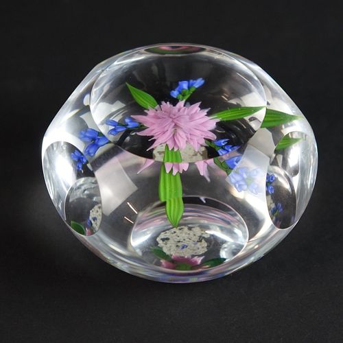 Paul Stankard Faceted Paperweight
