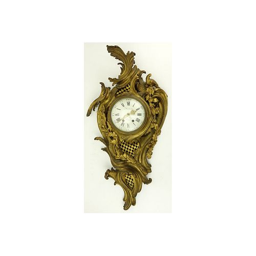 Antique Bronze Cartel Clock