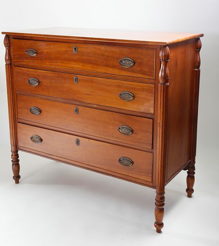 Early 19th Century Connecticut River Valley Cherry Chest of Drawers