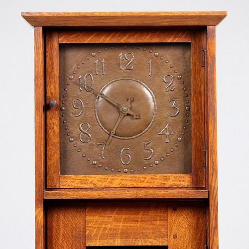 L&JG Stickley Grandfather Clock c1905-1907