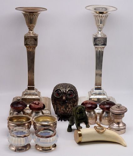 SILVER. Assorted Silver Tablewares and Decorative