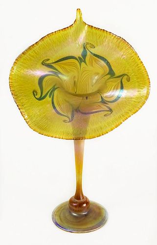 Tiffany Favrile Glass Jack in the Pulpit Vase