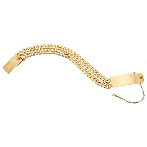 Bracelet in 18k yellow gold. Weight: 43.5 g.