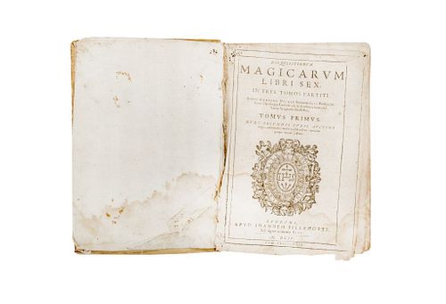 Río, Martino del. Disqvisitionvm Magicarvm, Libri Sex, in the Tomos Partiti. Lvgdvni: Apvd Ioannem Pillehotte, 1604.