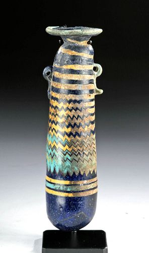 Greek Hellenistic Core-Formed Glass Alabastron