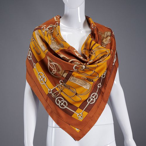 Hermès "Cliquetis" 90 cm silk scarf