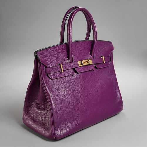 Hermès 35cm Anemone Togo leather Birkin bag