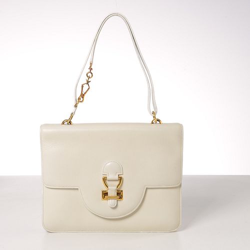 Hermès cream calf leather handbag
