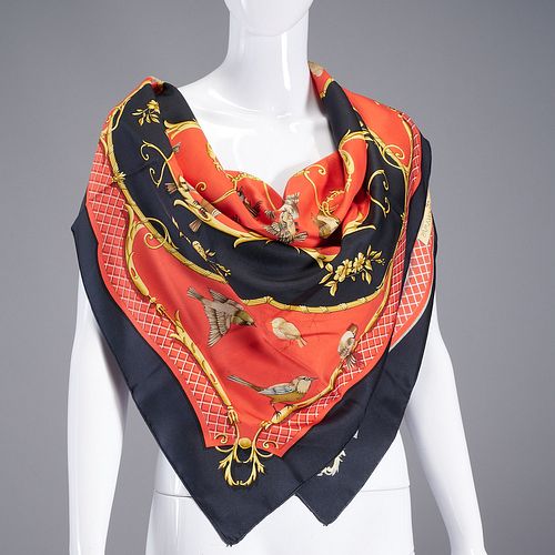 Hermès "La Cle des Champs" 90 cm silk scarf