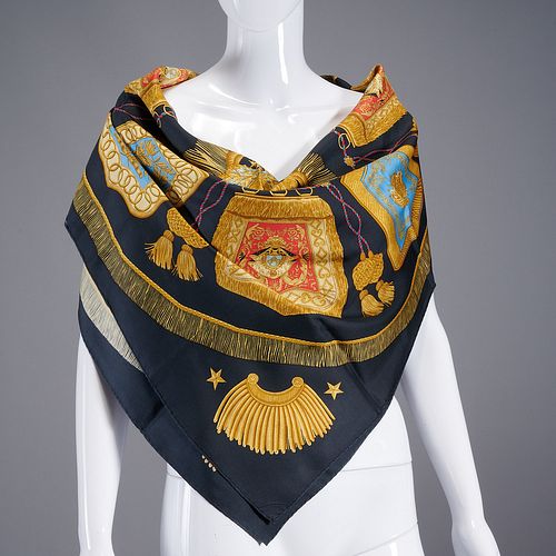 Hermès "Poste et Cavalerie" 90 cm silk scarf