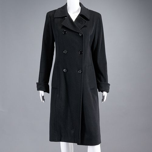 Bill Blass ladies black cashmere outerwear coat