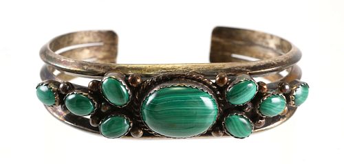 NAVAJO Native American MALACHITE Bracelet