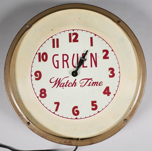 GRUEN Watch Time Electric Wall Clock