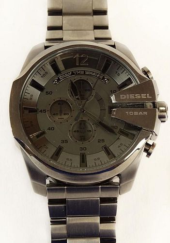 Men's Diesel 10 Bar DZ-4282 Black Anodized Chronograph Quartz Movement Watch